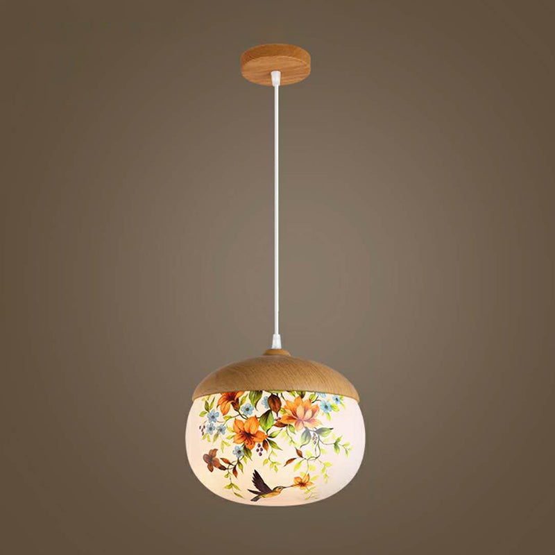 Wood Hanging Pendant Light Nordic-Style Suspension Pendant Light