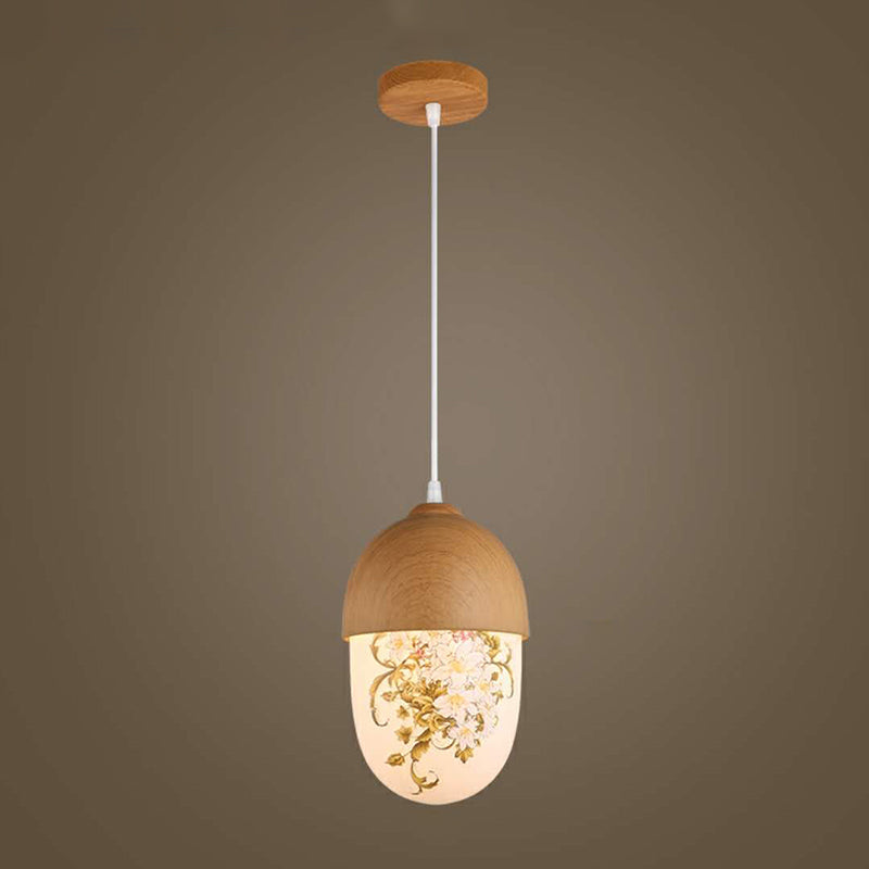 Wood Hanging Pendant Light Nordic-Style Suspension Pendant Light