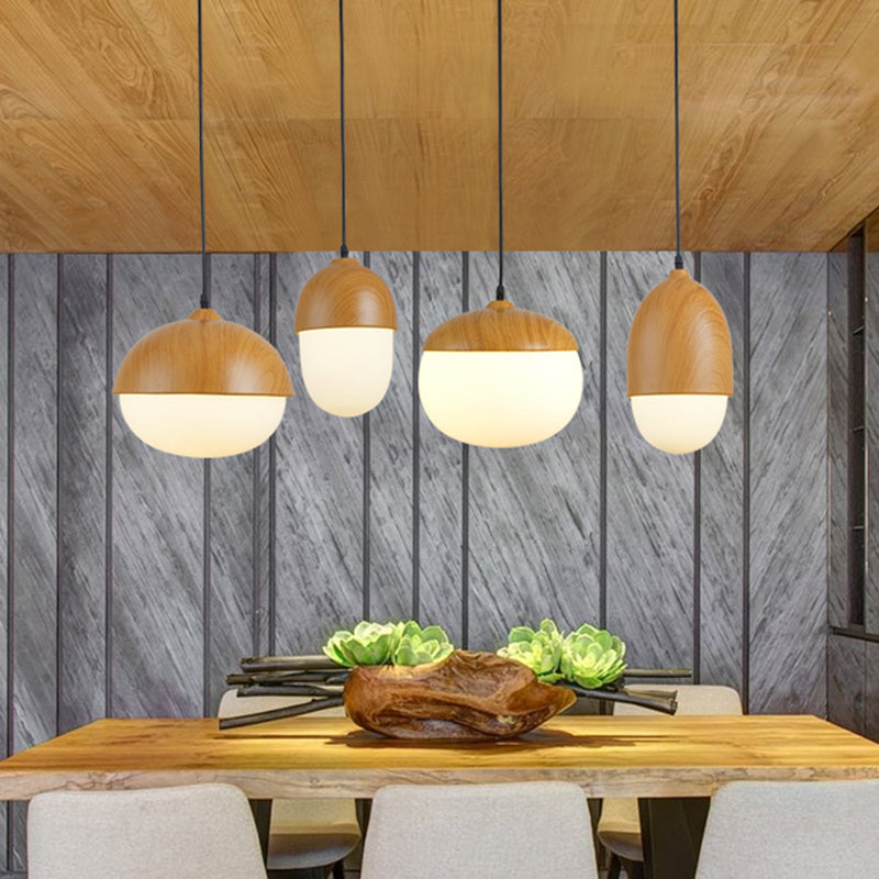 Wood Hanging Pendant Light Nordic-Style Suspension Pendant Light