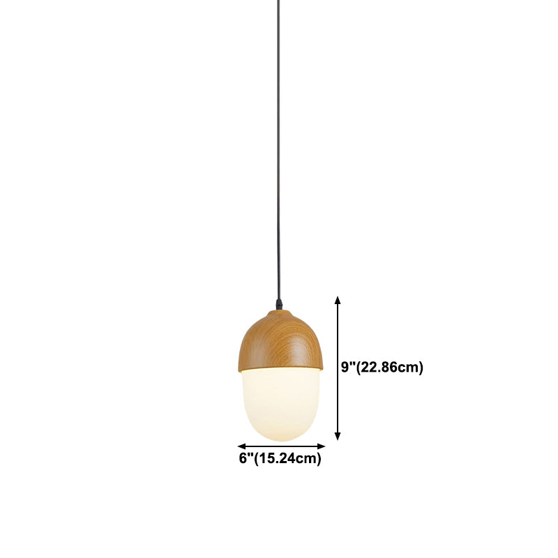 Wood Hanging Pendant Light Nordic-Style Suspension Pendant Light