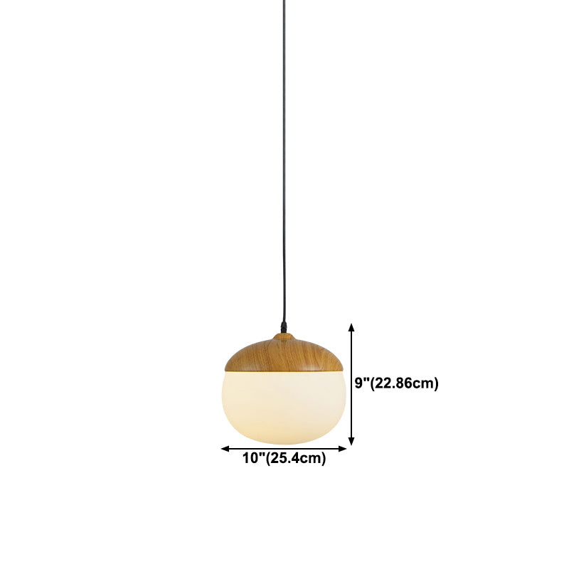 Wood Hanging Pendant Light Nordic-Style Suspension Pendant Light