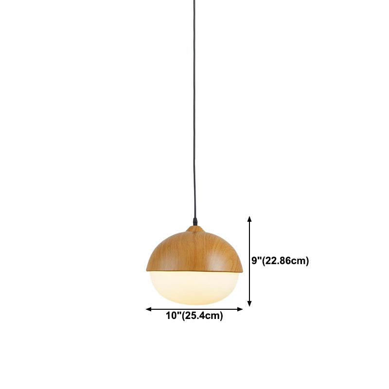 Wood Hanging Pendant Light Nordic-Style Suspension Pendant Light