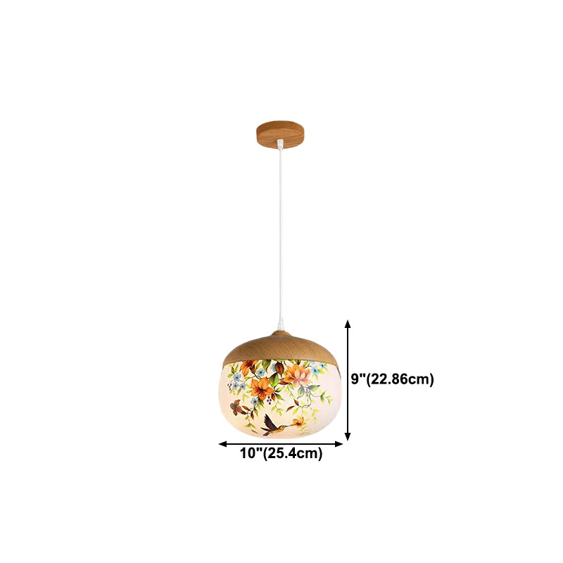 Wood Hanging Pendant Light Nordic-Style Suspension Pendant Light