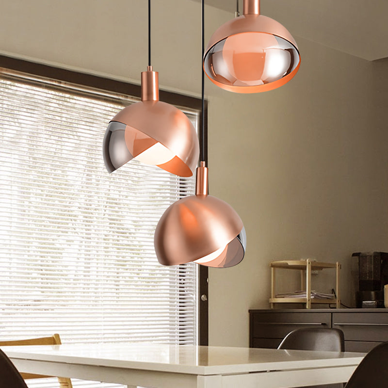 Metal Hanging Pendant Light Simple Style Suspension Pendant Light