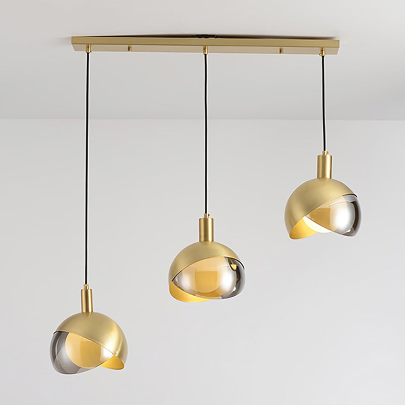 Metal Hanging Pendant Light Simple Style Suspension Pendant Light