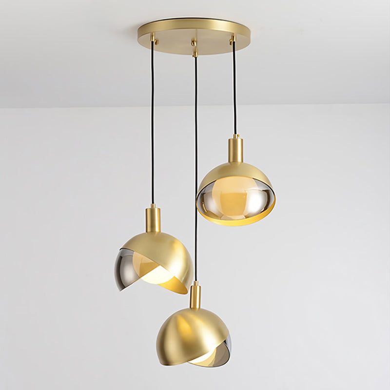 Metal Hanging Pendant Light Simple Style Suspension Pendant Light