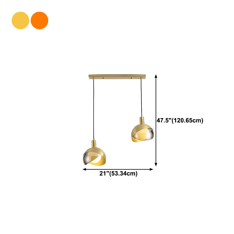 Metal Hanging Pendant Light Simple Style Suspension Pendant Light