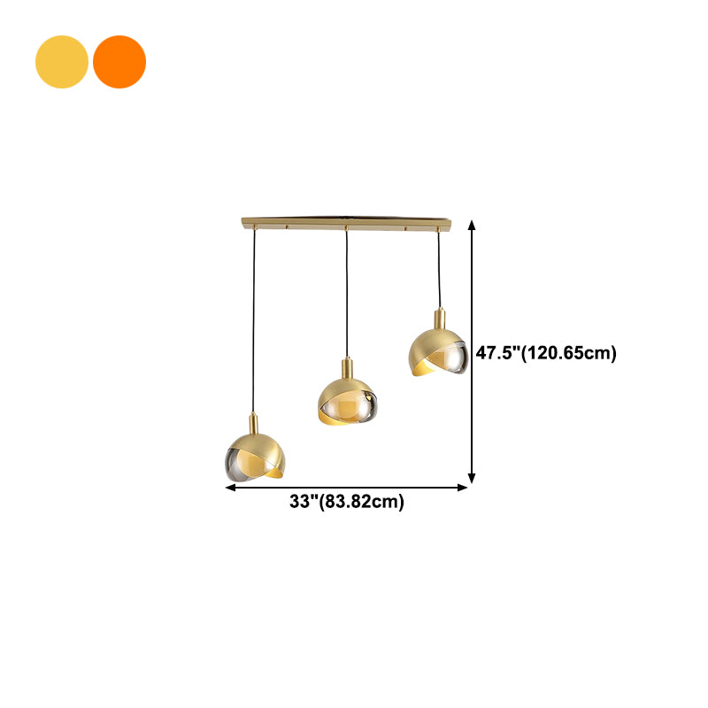 Metal Hanging Pendant Light Simple Style Suspension Pendant Light