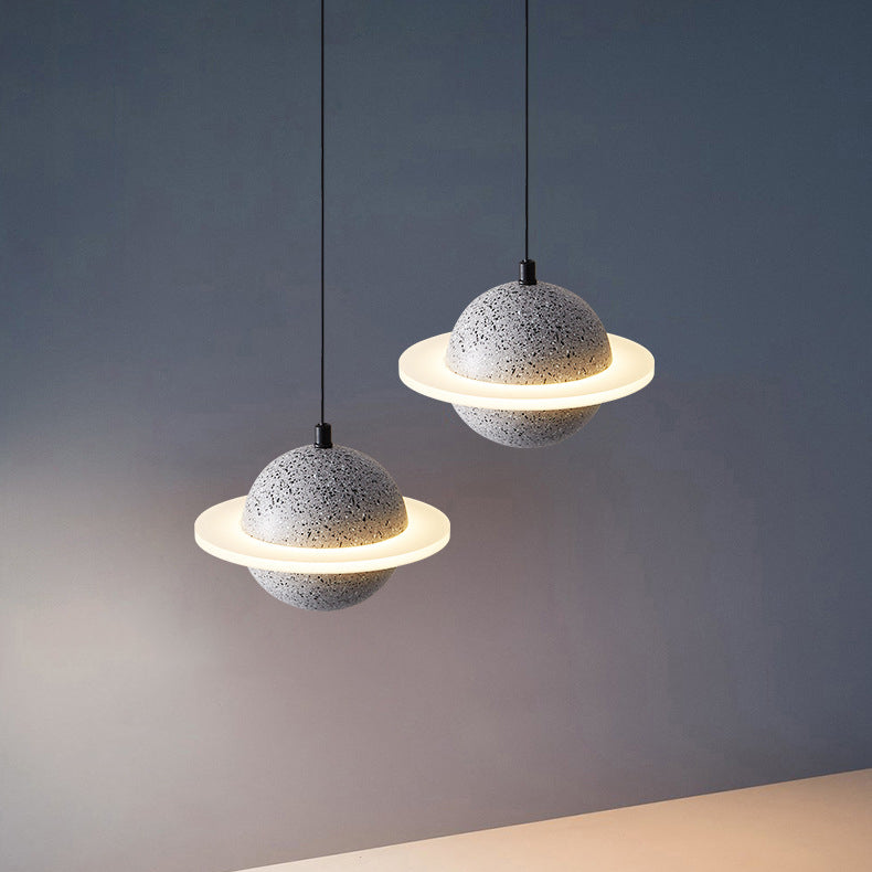 Sphere Hanging Light Modern Style Stone Multi Lights Flush Hanging Light Fixtures