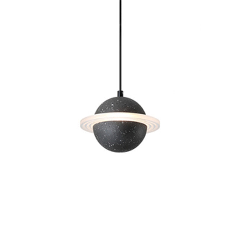 Sphere Hanging Light Modern Style Stone Multi Lights Flush Hanging Light Fixtures