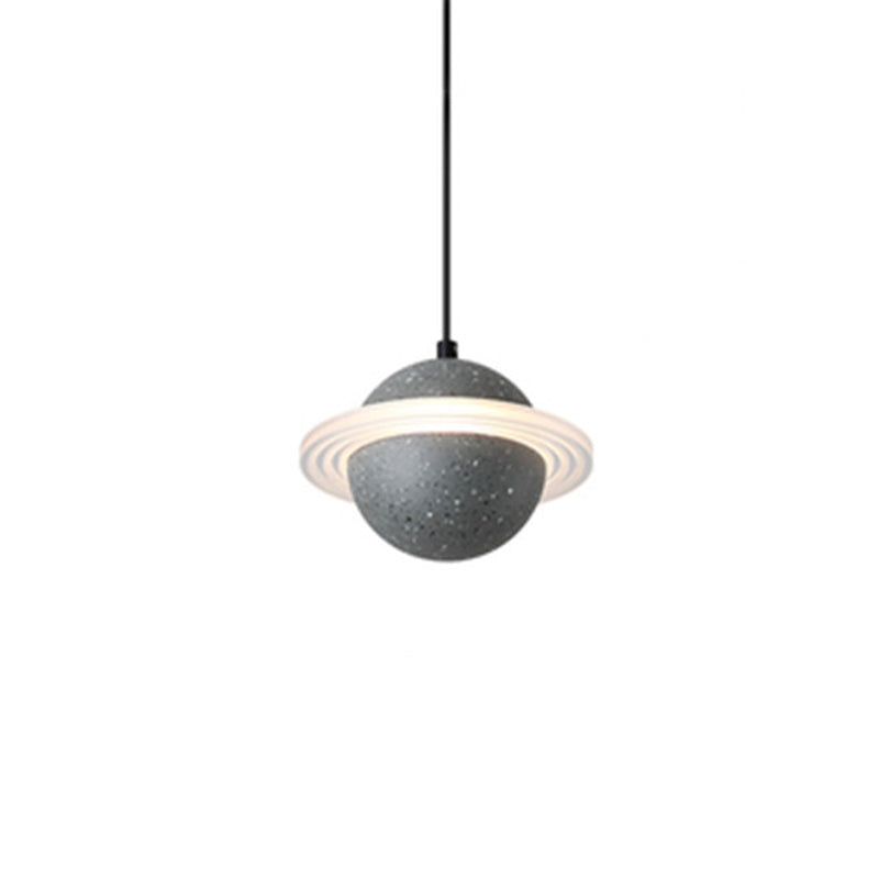 Sphere Hanging Light Modern Style Stone Multi Lights Flush Hanging Light Fixtures