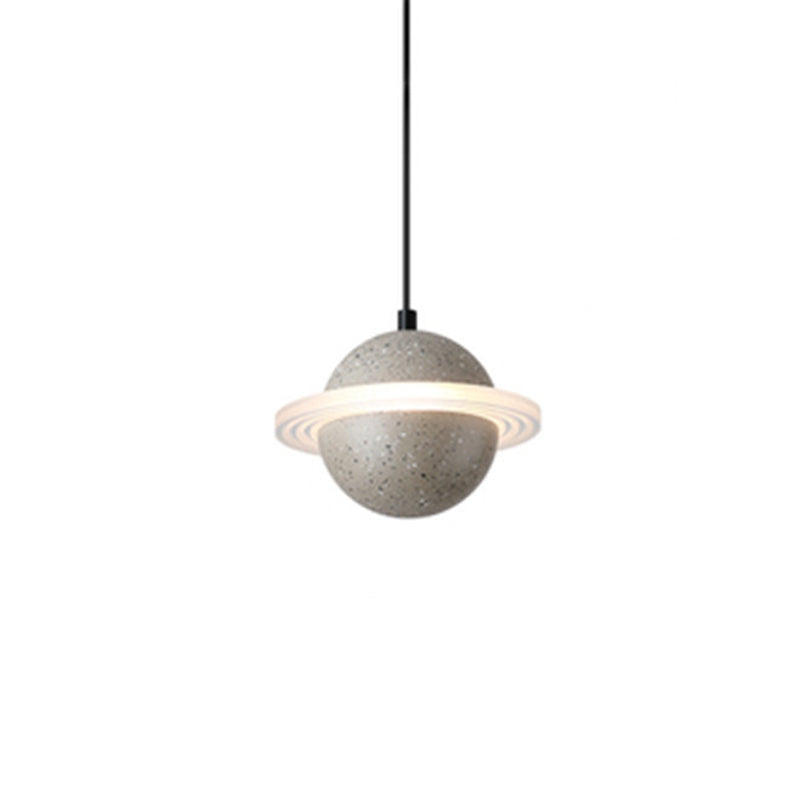 Sphere Hanging Light Modern Style Stone Multi Lights Flush Hanging Light Fixtures