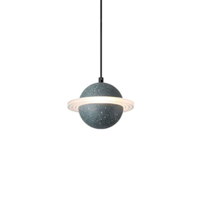 Sphere Hanging Light Modern Style Stone Multi Lights Flush Hanging Light Fixtures