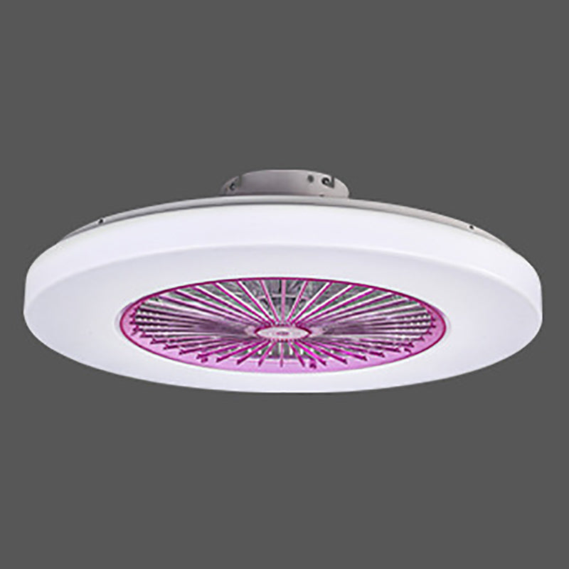 Modern Simple Ceiling Fan Lamp Circle Shape LED Ceiling Fan Light for Living Room