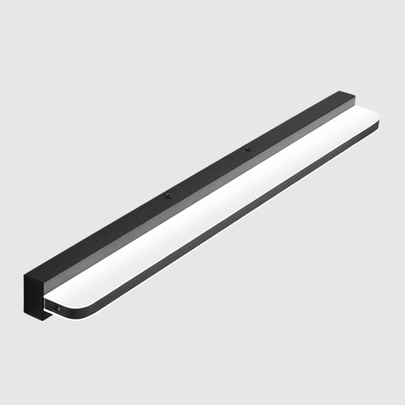 Metal Linear Shape Wall Mount Lighting Modern 1-Light Mirror Wall Mount Light Fixture