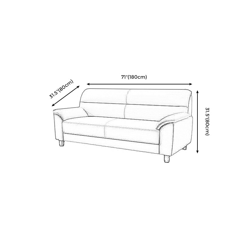 Contemporary Pillow Top Arm Sofa Single Cushion Seat for Living Room