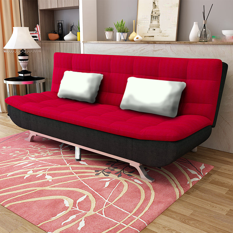 74.80" L √ó 33.46" W √ó 35.43" H Biscuit Back Couch Armless Sofa with Hair Pin Legs