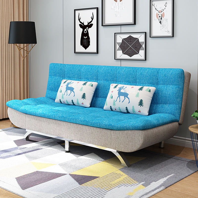 74.80" L √ó 33.46" W √ó 35.43" H Biscuit Back Couch Armless Sofa with Hair Pin Legs