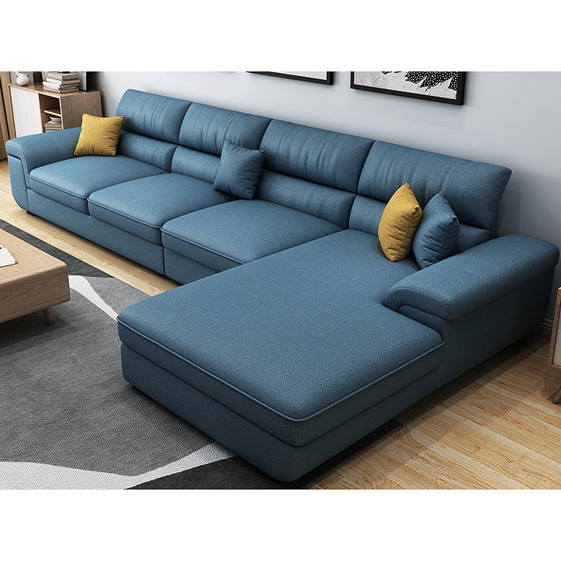 Modern Removable Cushions Sectionals 37.4"H Pillow Top Arm Sofa with 4 Pillows