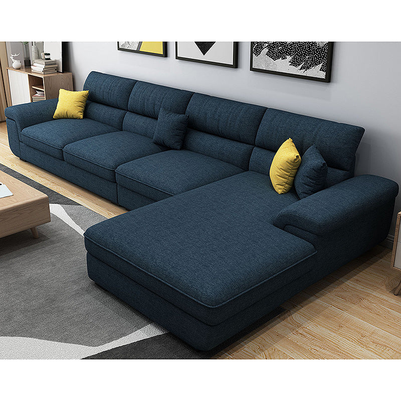 Modern Removable Cushions Sectionals 37.4"H Pillow Top Arm Sofa with 4 Pillows