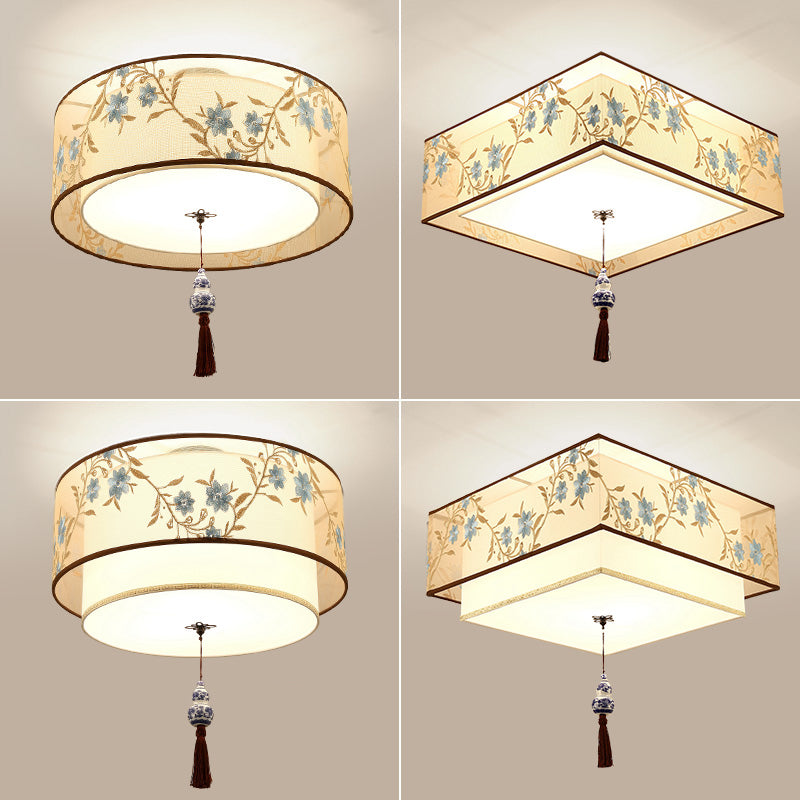 Creative Geometric Ceiling Fixture Contemporary Clothing Flush Mount Light