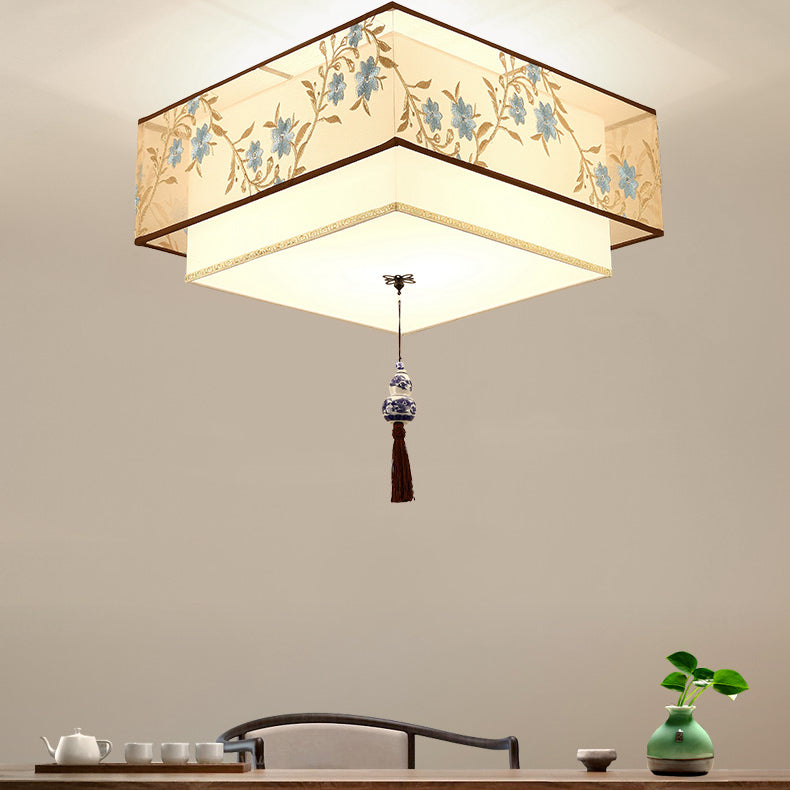 Creative Geometric Ceiling Fixture Contemporary Clothing Flush Mount Light