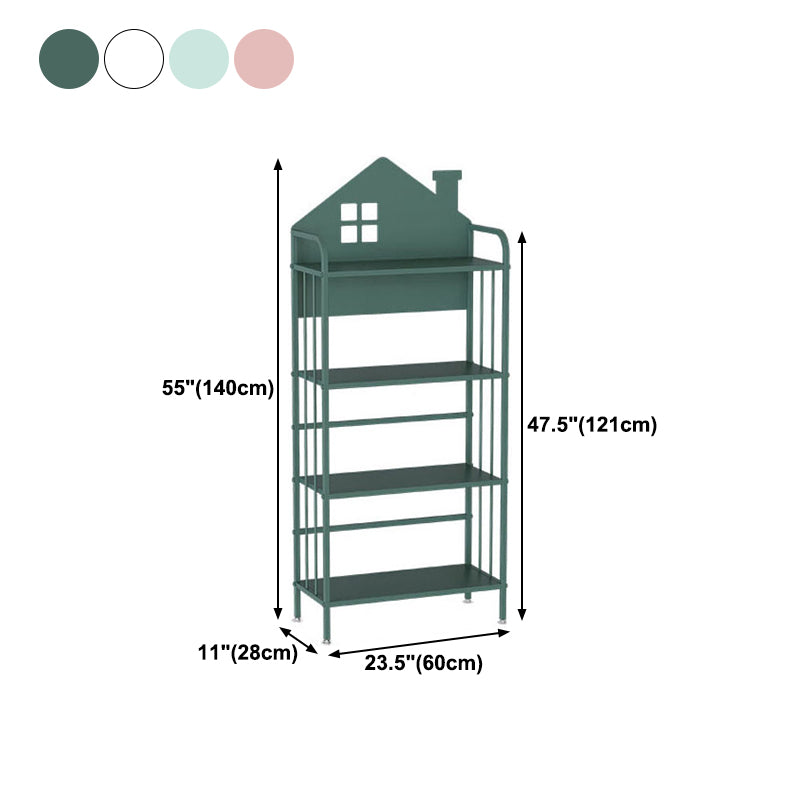 Open Back Bookshelf Scandinavian Style Bookcase for Home Study Room