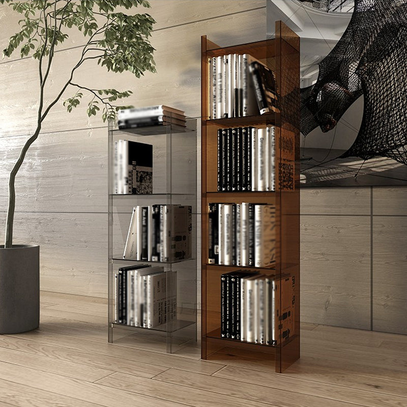 Closed Back Bookcase Scandinavian Style Bookshelf for Home Office Study Room