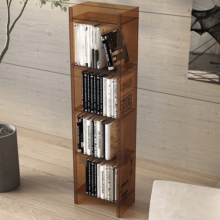 Closed Back Bookcase Scandinavian Style Bookshelf for Home Office Study Room