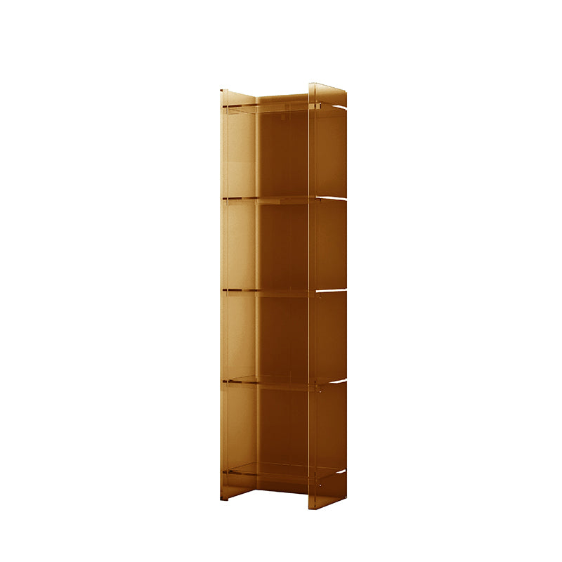 Closed Back Bookshelf Scandinavian Style Bookcase for Home Office