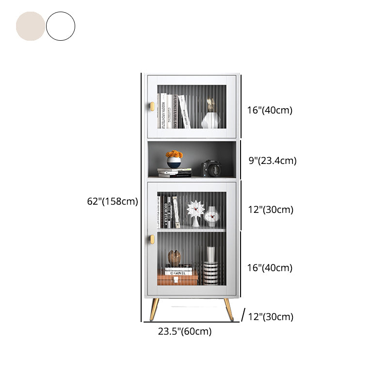 Engineered Wood Standard Bookcase Modern Closed Back Bookshelf for Home