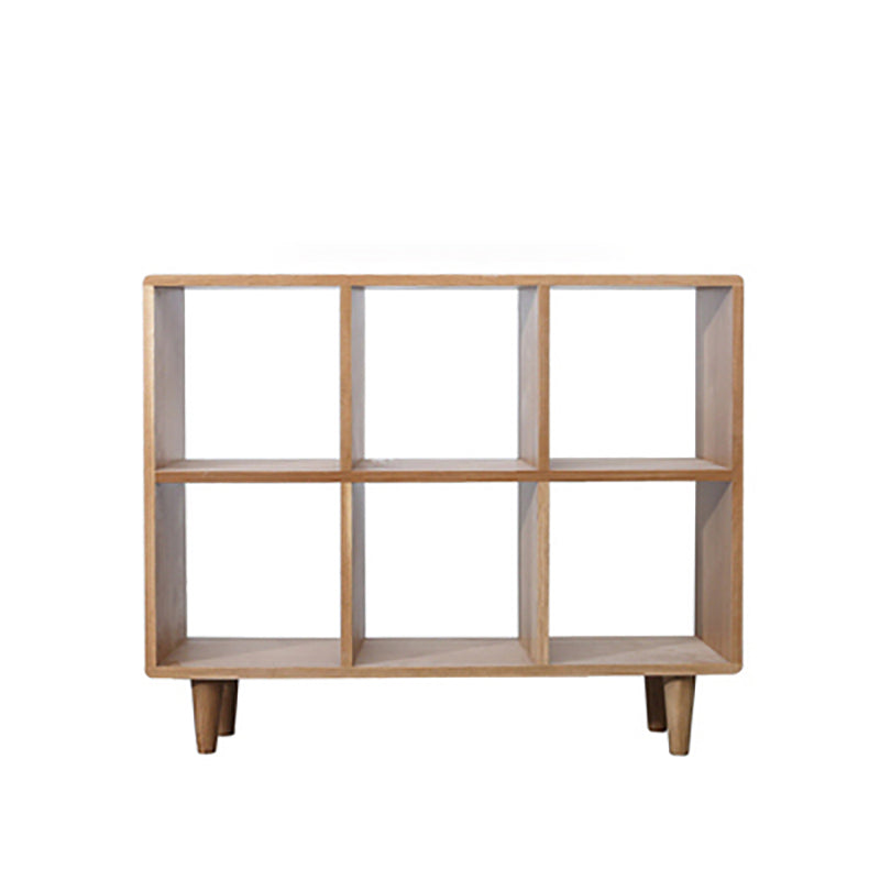 Natural Scandinavian Etagere Bookshelf White Oak Open Bookcase