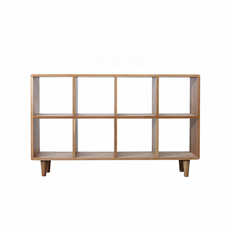 Natural Scandinavian Etagere Bookshelf White Oak Open Bookcase