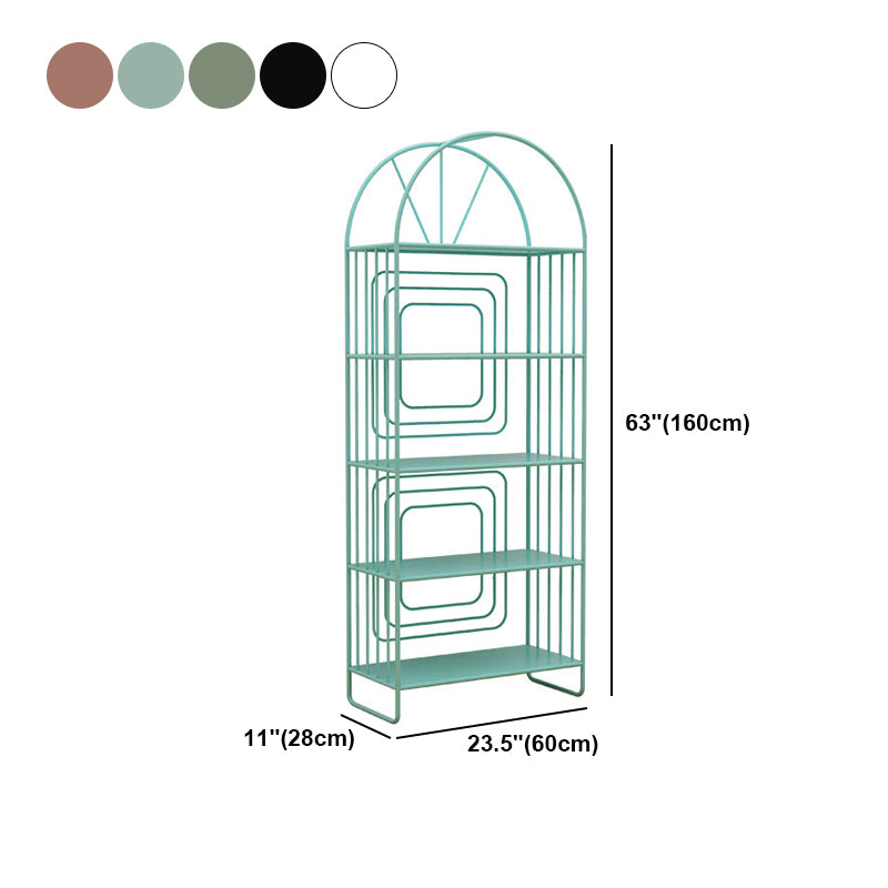 Open Back Bookshelf Scandinavian Style Bookcase for Home Office Study Room