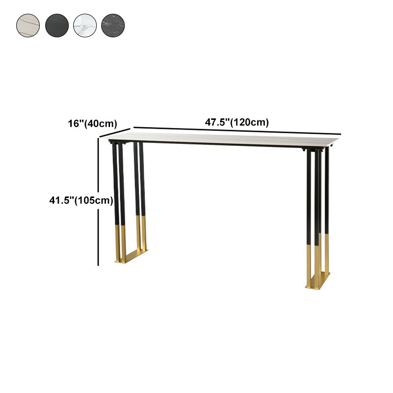 Contemporary Bar Counter Table Rectangle Sintered Stone Table for Home