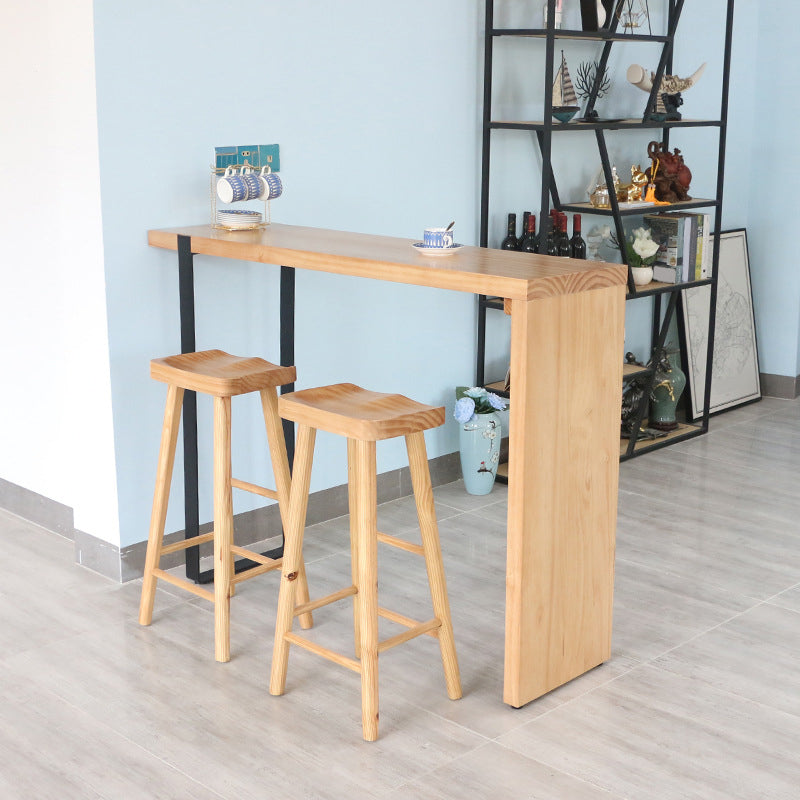 Contemporary Dining Wooden Table Bar Counter Table for Kitchen