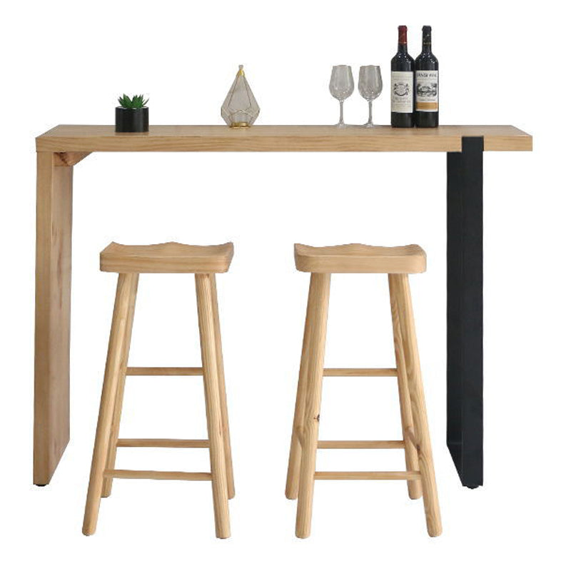 Contemporary Dining Wooden Table Bar Counter Table for Kitchen