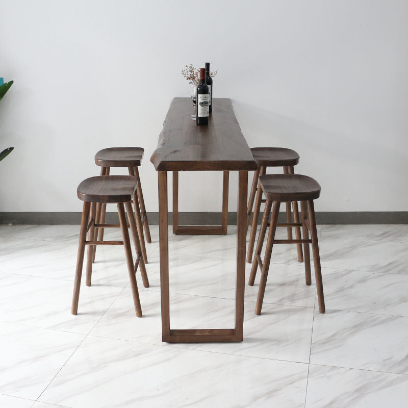 Contemporary Style Dining Wooden Table Bar Counter Table for Kitchen