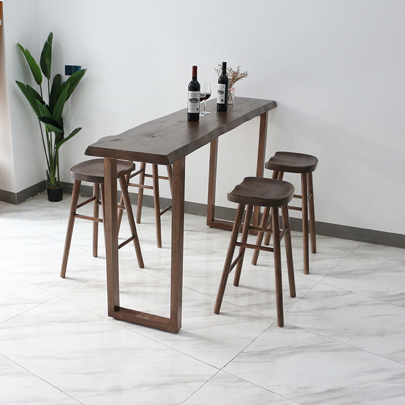 Contemporary Style Dining Wooden Table Bar Counter Table for Kitchen