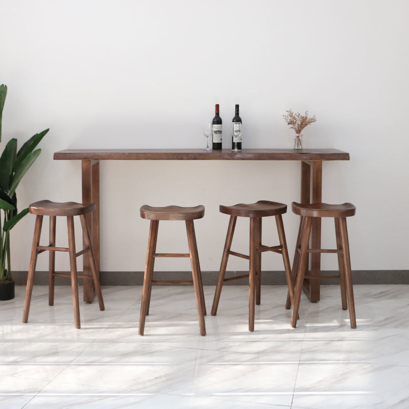 Contemporary Style Dining Wooden Table Bar Counter Table for Kitchen