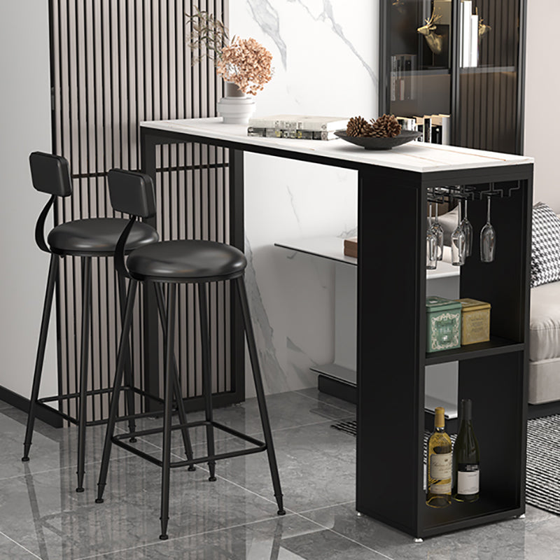 Industrial Rectangle Sintered Stone Table Bar Counter Table for Home