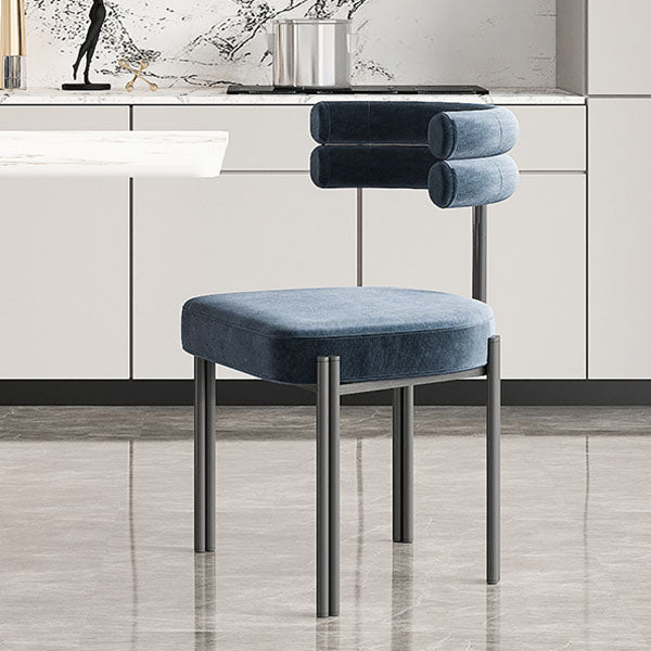 Contemporary Upholstered Side Chairs Open Back Dining Side Chair