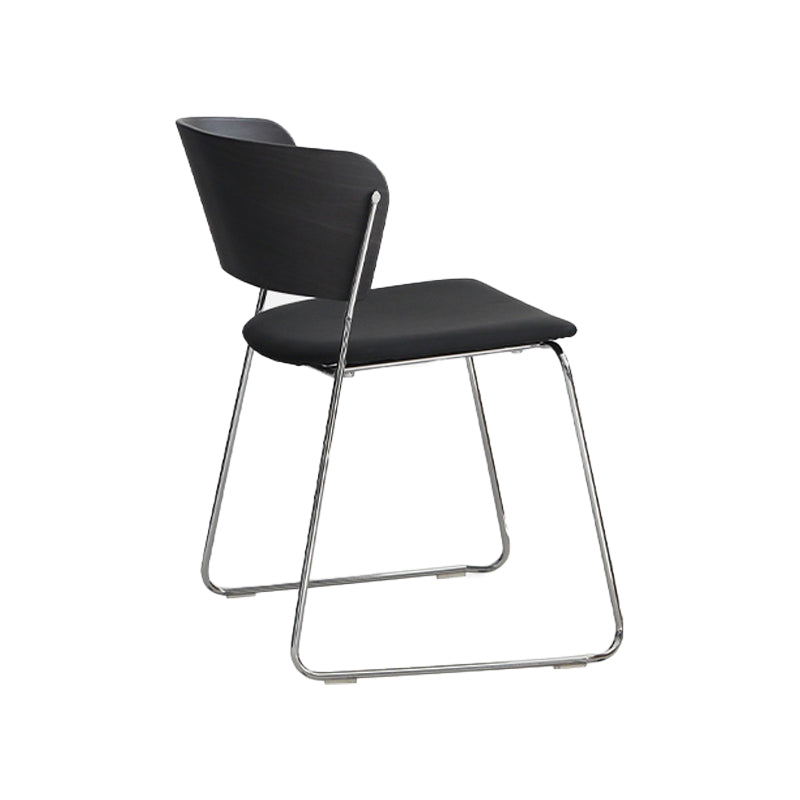 Modern Chair Dining Armless Open Back Chair for Kitchen with Metal Legs