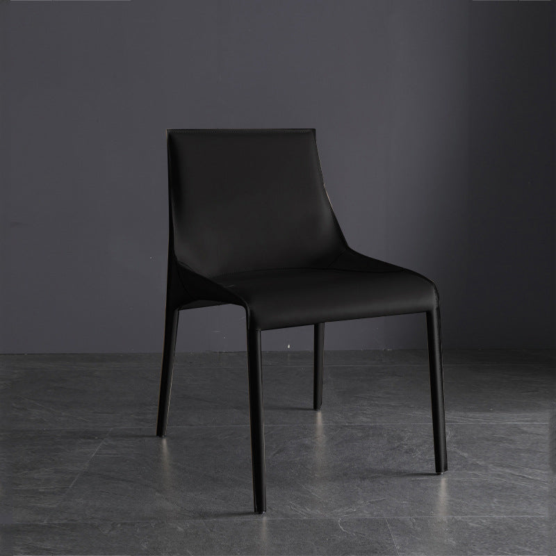 Modern Dining Chairs Armless Chairs for Kitchen with Metal Legs