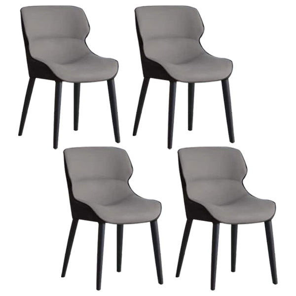 Modern Style Chairs Dining Arm Chairs for Kitchen with Metal Legs