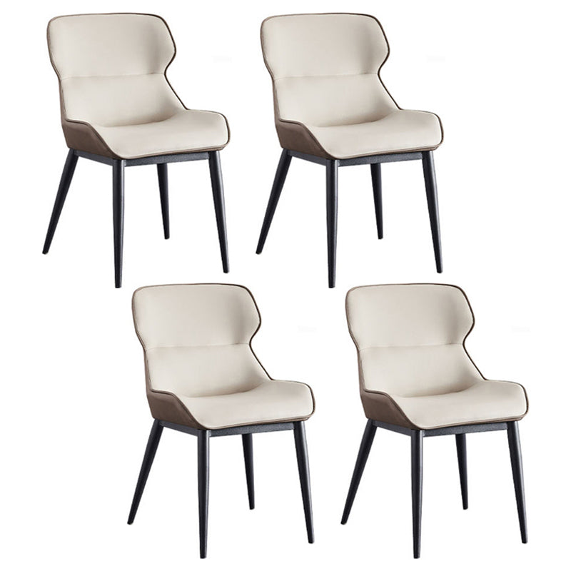 Modern Style Chairs Dining Arm Chairs for Kitchen with Metal Legs