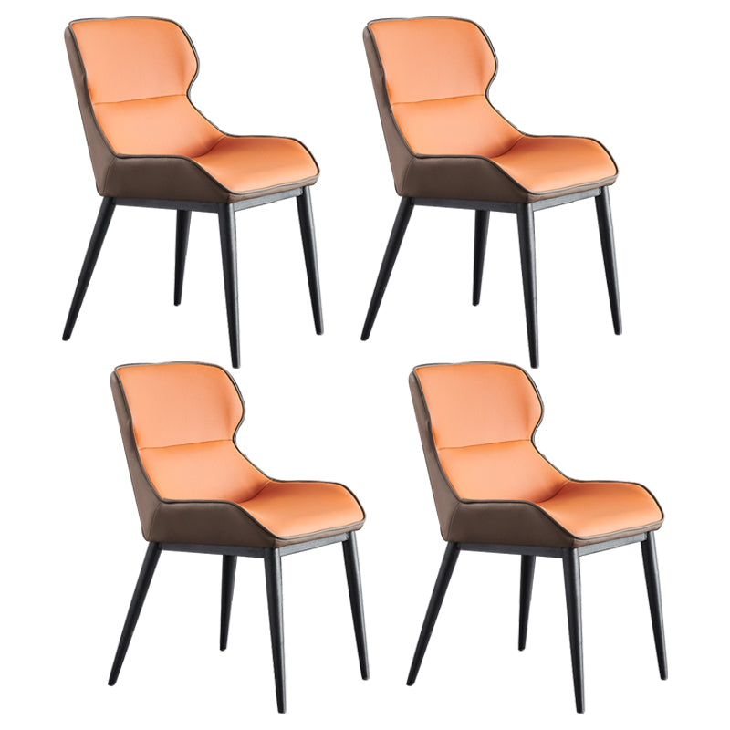 Modern Style Chairs Dining Arm Chairs for Kitchen with Metal Legs