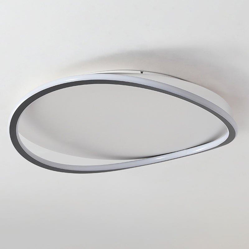 Modern Circle Ceiling Light Aluminum LED Flush Mount Light for Living Room