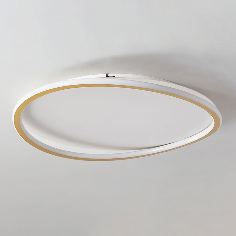 Modern Circle Ceiling Light Aluminum LED Flush Mount Light for Living Room