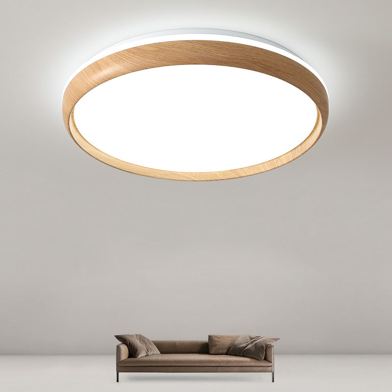 Modern Round Ceiling Light Metal LED Flush Mount Light for Living Room